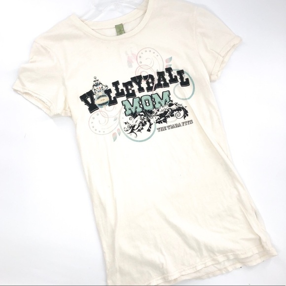 Tops - Distressed Volleyball Mom Tee